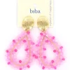Biba oorbellen Natural Shine Pink - 84034