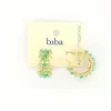 Biba oorbellen Natural Shine Green - 84019