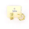Biba oorbellen Natural Shine Grey - 84019