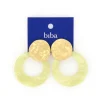 Biba oorbellen Open Disc Green - 81345
