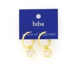 Biba oorbellen Rose Water Opal - 8102