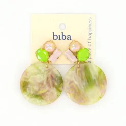 Biba oorbellen Shimmer Green - 84116