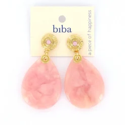 Biba oorbellen Shimmer Pink - 84108