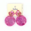Biba oorbellen Shimmer Purple - 84116