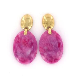 Biba oorbellen Shimmer Purple - 84111