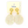 Biba oorbellen Shimmer White - 84108