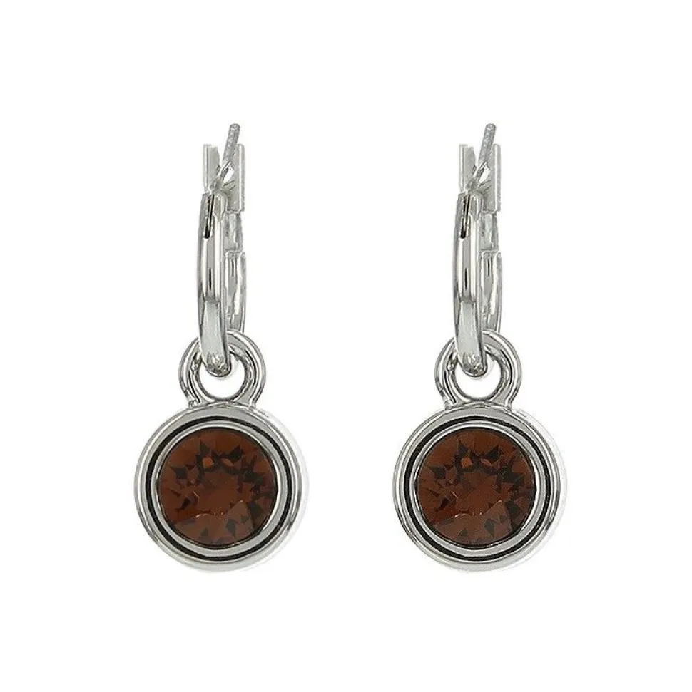 Biba oorbellen Smoked Topaz 80312