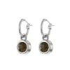 Biba oorbellen Smokey Quarts 80312