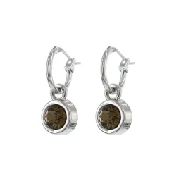 Biba oorbellen Smokey Quarts 80312