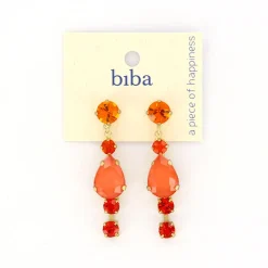 Biba oorbellen Time to Shine Orange - 82667