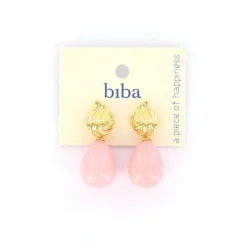 Biba oorbellen Wave Pink - 84098