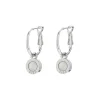 Biba oorbellen White Opal - 8107