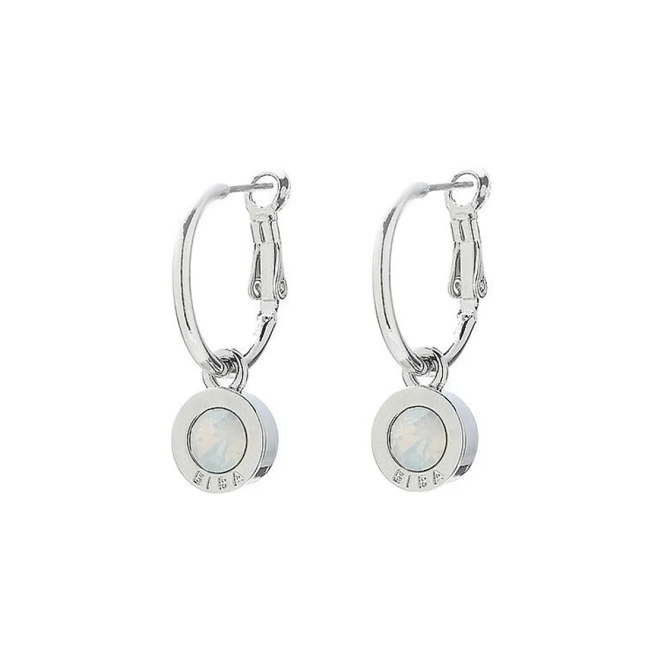 Biba oorbellen White Opal - 8107