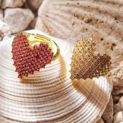 Biba ring Heart Crystal - 7295