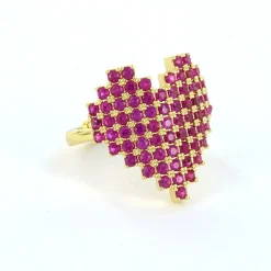 Biba ring Heart Pink - 7295