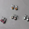 Biba Swarovski oorringen Burgundy - 80312