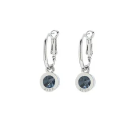Biba Swarovski oorringen Denim Blue - 8107