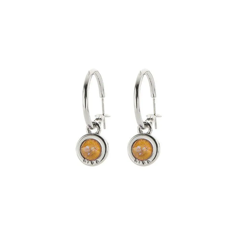 Biba Swarovski oorringen Ochre Delite - 8107