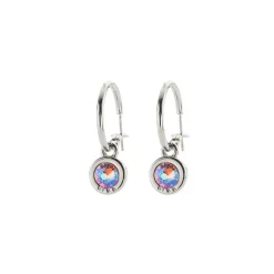Biba Swarovski oorringen Peach Shimmer - 8107