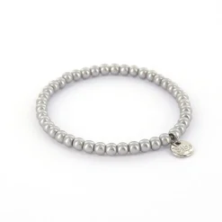 Biba XS-Pearl Armband Grey - P019