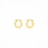 ByNouck oorbellen Bamboo Hoops S