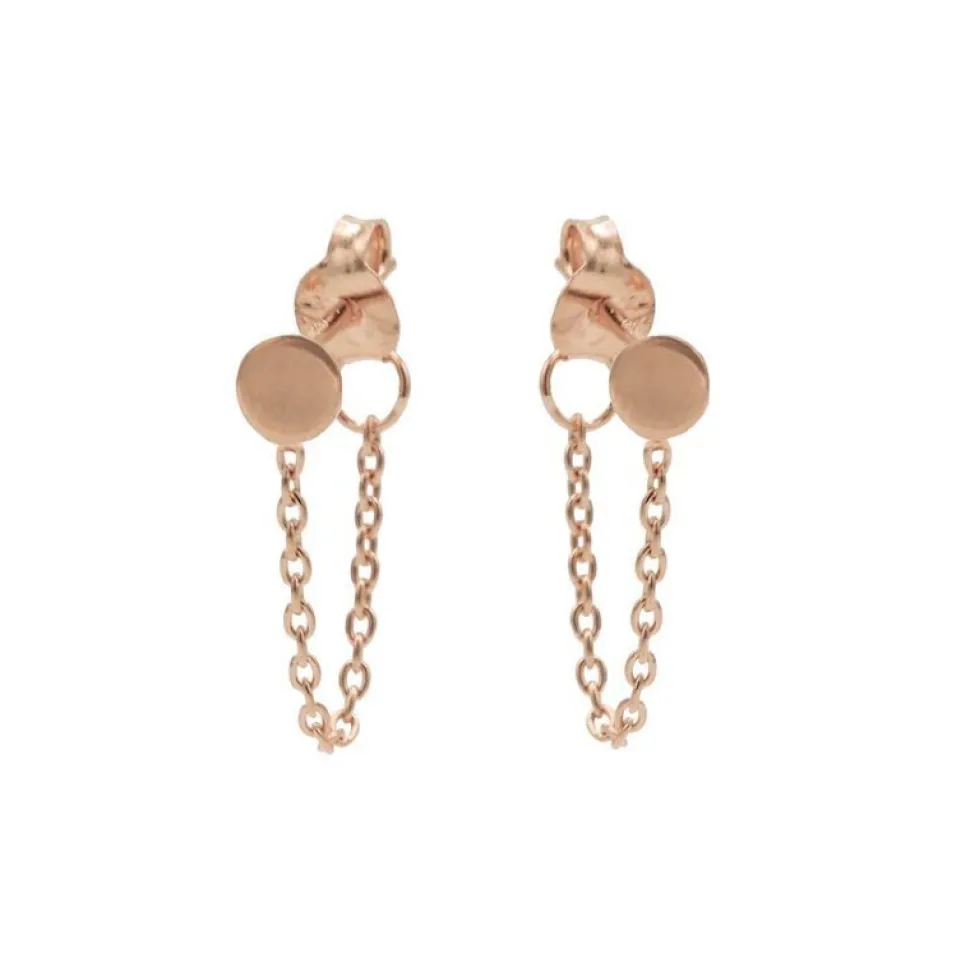 Chain Mini Disc Circle - Rose