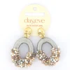 Day&Eve Beaded Oval Dangle - E5096