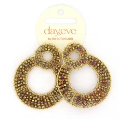 Day&Eve Grand Beads oorbellen Brown - E4565