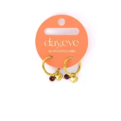 Day&Eve Heart and Bead Hoop - E4826