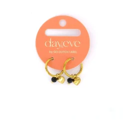 Day&Eve Heart and Bead Hoop - E4826