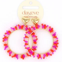 Day&Eve Heart Beads oorbellen - E4080