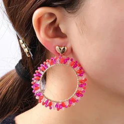 Day&Eve Heart Beads oorbellen - E4080