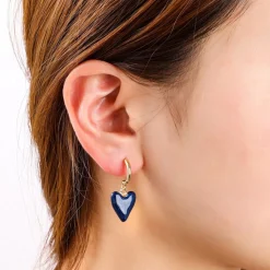 Day&Eve Heart Dangle Hoop - E4527