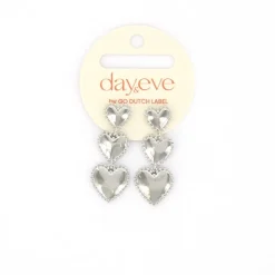 Day&Eve Hearts Dangle oorbellen - E4098