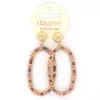 Day&Eve Hexagon Dangle oorbellen Pink - E4560