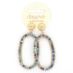 Day&Eve Hexagon Dangle oorbellen - E4560