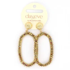 Day&Eve Hexagon Dangle oorbellen - E4560