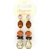 Day&Eve Long Stone Dangle Brown - E4652