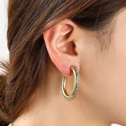 Day&Eve Medium Hollow Hoop - E4895