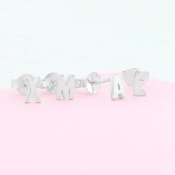 Imotionals Letter Oorknopje (1pcs) - E-45