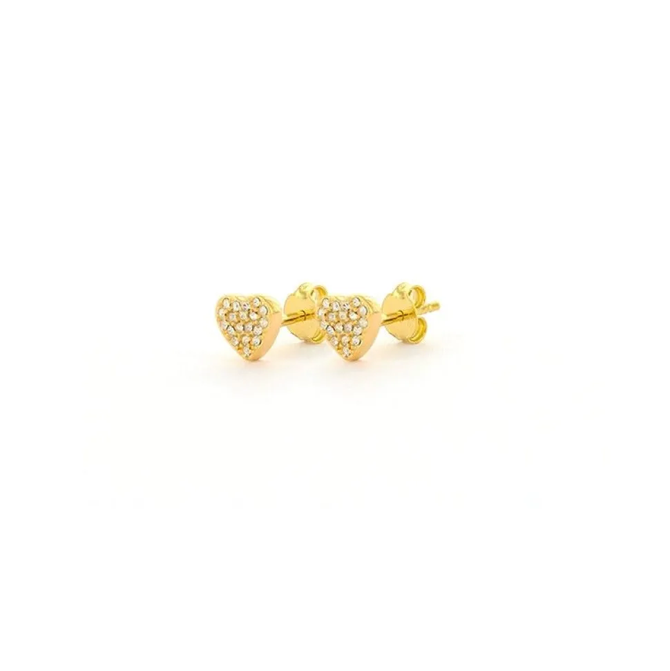 Imotionals Oorknopjes Crystals Heart - E-5512