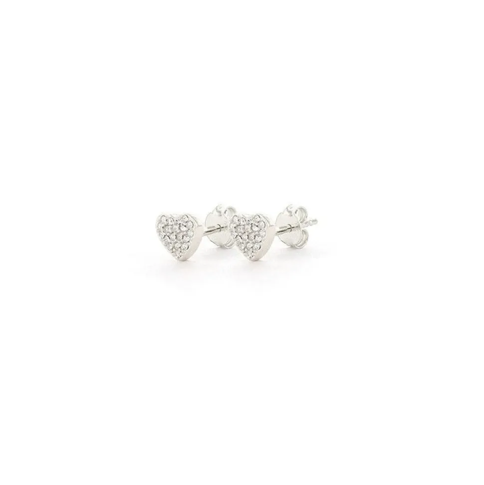 Imotionals Oorknopjes Crystals Heart - E-4512