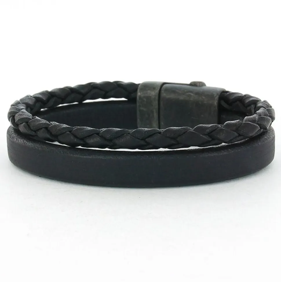 Josh Armband Double Black - 09110 VB