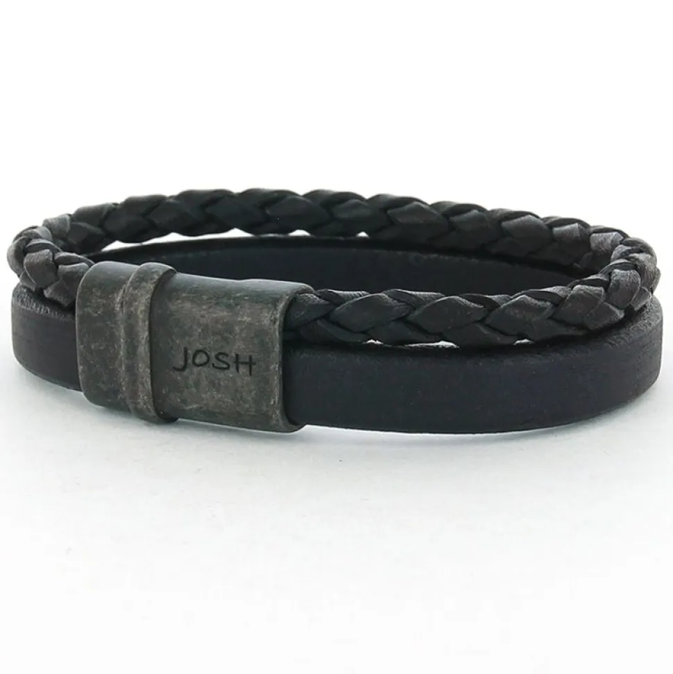 Josh Armband Double Black - 09110 VB