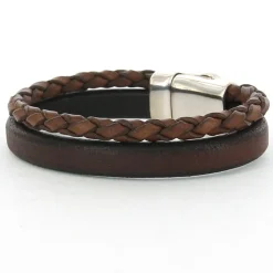 Josh Armband Double Brown - 09110