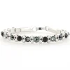 Josh Crystal Armband Triple Black - 22119