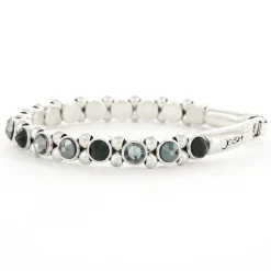 Josh Crystal Armband Triple Black - 22119