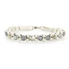 Josh Crystal Armband Triple Dark Grey - 22119