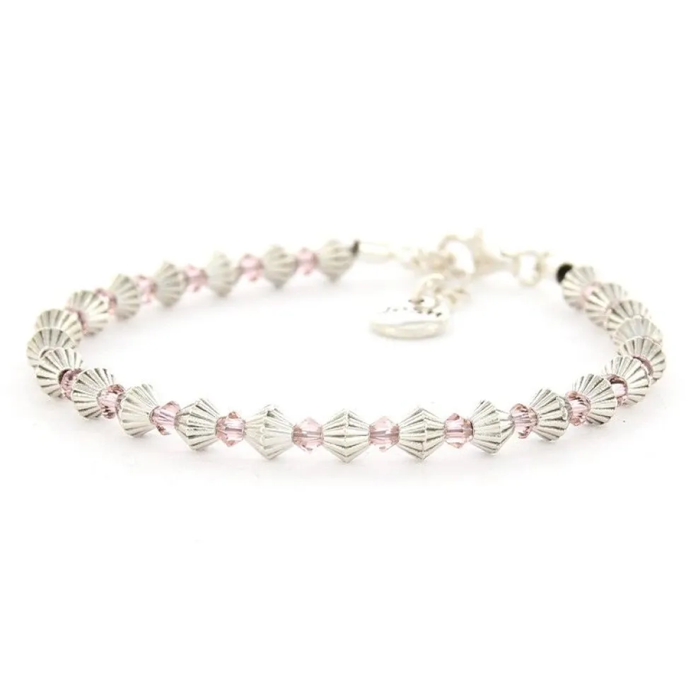 Josh Swarovski Crystal armband Pink - 20052-18 cm