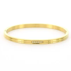 Kalli Bangle Striped Crystal - 2181